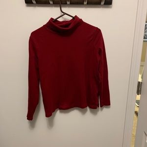 **Lands End Dark Red Turtleneck size MP